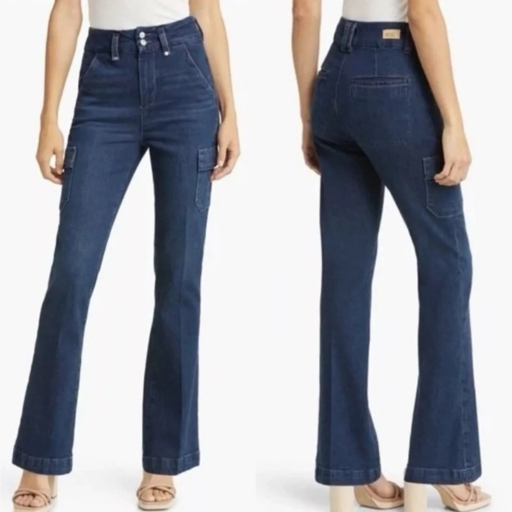PAIGE Dion Cargo Flare Jeans 28